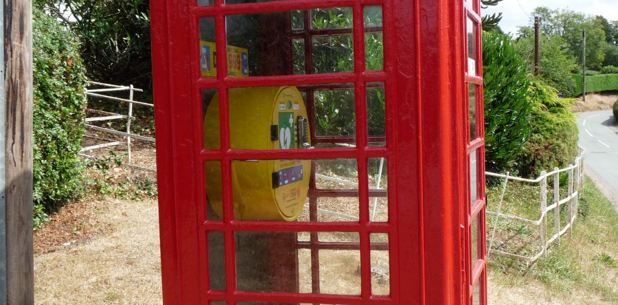 Defibrillator- Before and after photos